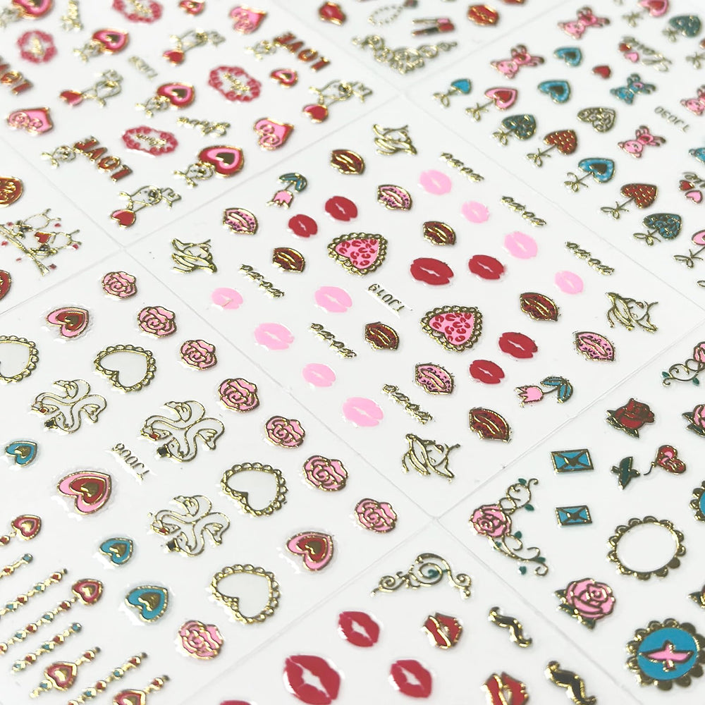 SPLOCUDU watermelon pattern stickers for fresh summer nails.