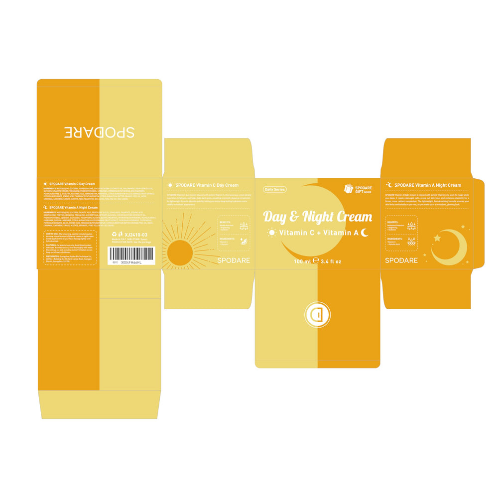 SPODARE two-step routine simplifies daily care with daytime defense and nighttime repair.