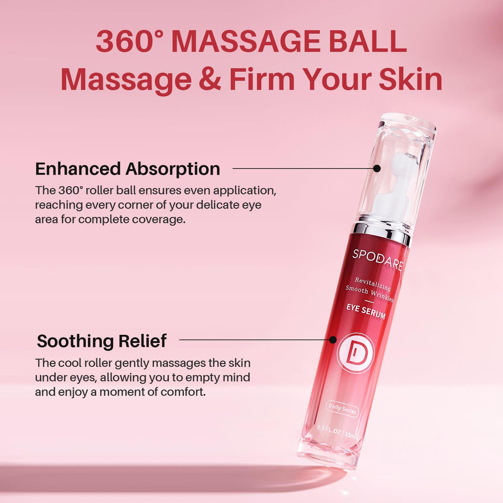 SPODARE targets dark circles and puffiness for a refreshed look.