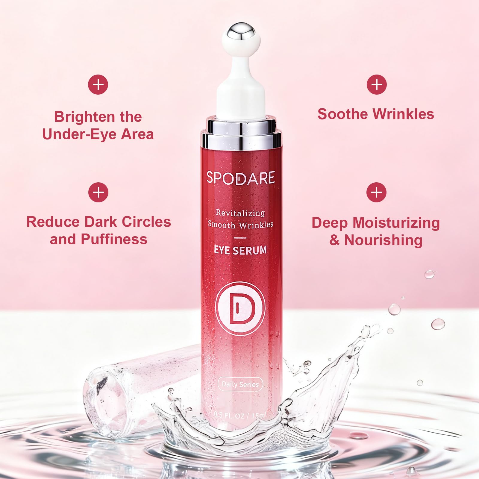 SPODARE hyaluronic acid boosts moisture around the eye area.