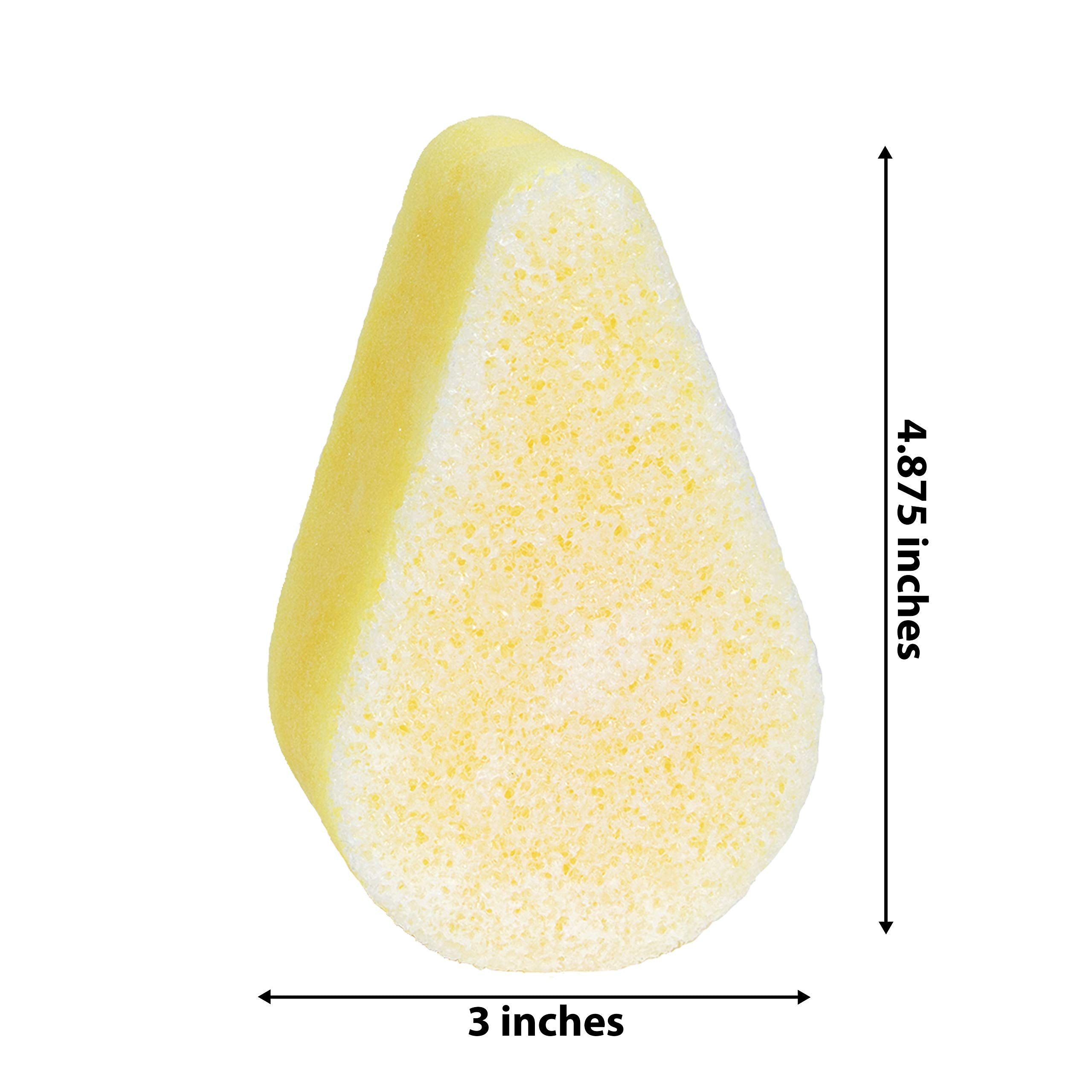 Spongeables Citrus formula with olive oil and Vitamin E nourishes skin during cleansing.