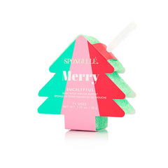 Spongellé Holly Garland buffer, festive scent for cozy at home pampering.