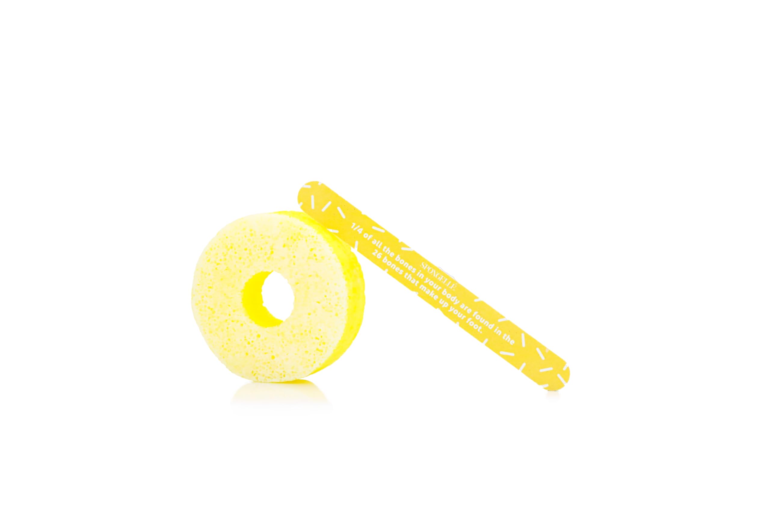 SPONGELLÉ Juicy Orange Pedi Buffer travel pack ready for on-the-go pedicures.