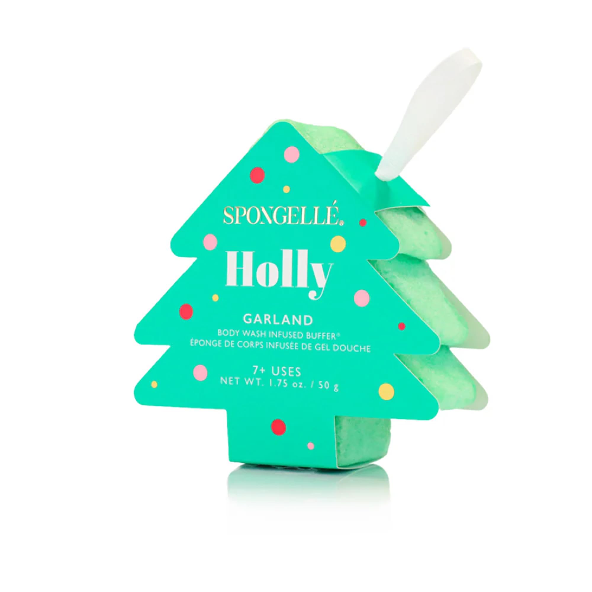 Spongellé Merry Eucalyptus buffer, travel-friendly packaging for compact routines.