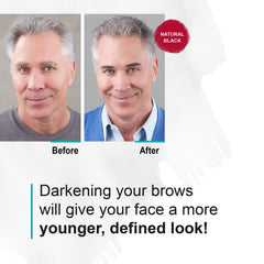 Sport Eyebrow Colorant texture swatches show natural dark brown shade.