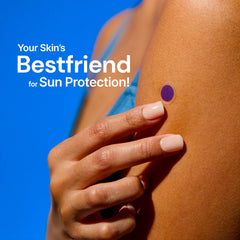 SpotMyUV color change indicates when to reapply sunscreen.