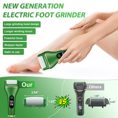 Spriak electric callus remover charging port with USB cable for quick recharge