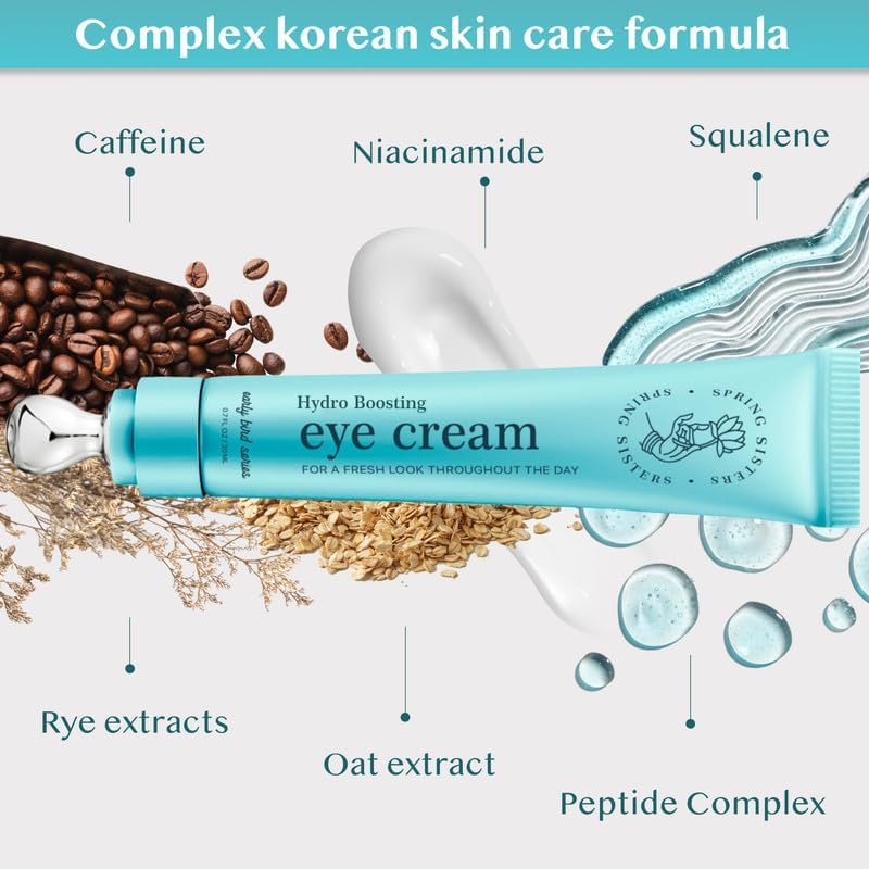 Spring Sisters oat-rye extracts nourish and hydrate the eye contour