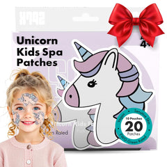 Sprk Naturals Unicorn Kids Face Masks box showing playful unicorns for gentle vegan skincare.