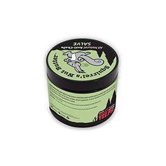 Squirrel's Nut Butter anti-chafe tub opening illustrating easy waterproof application