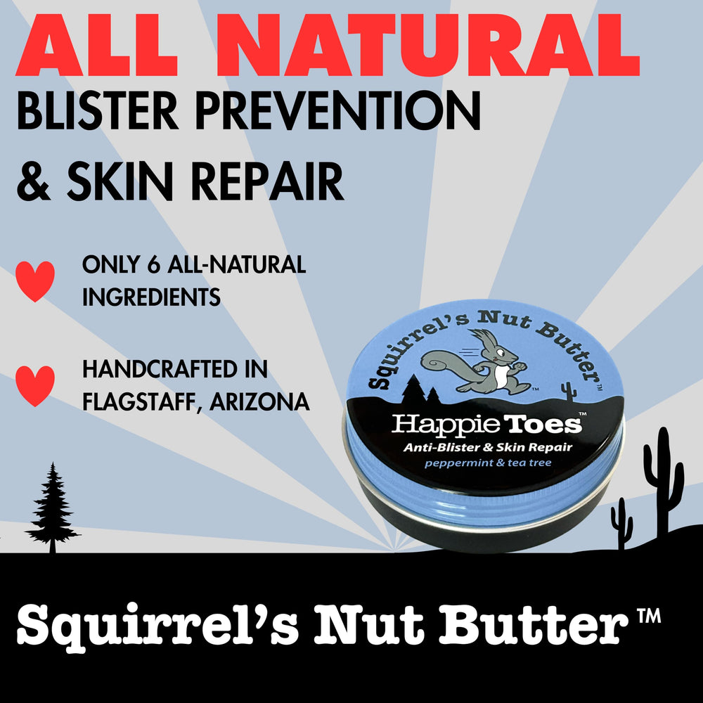 Applying Happie Toes cream on dry feet demonstrates soothing hydration