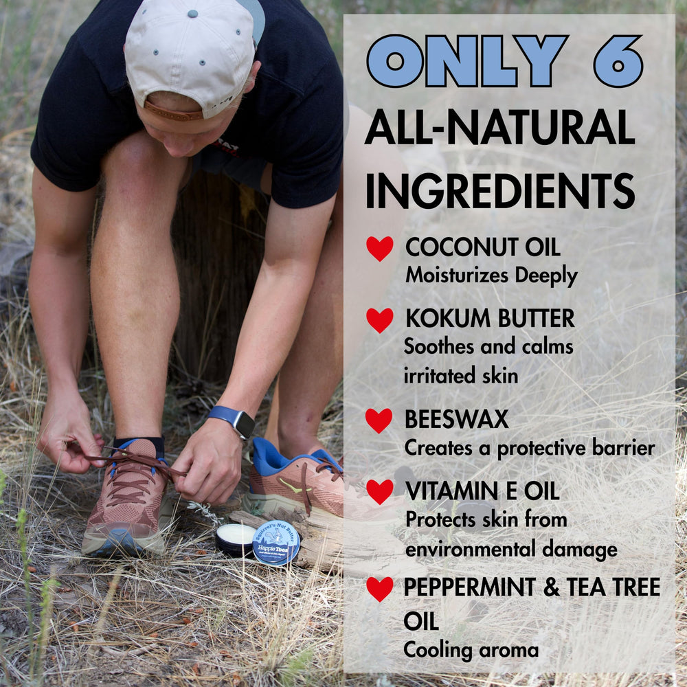 Repairing cracked heels with Happie Toes for softer skin