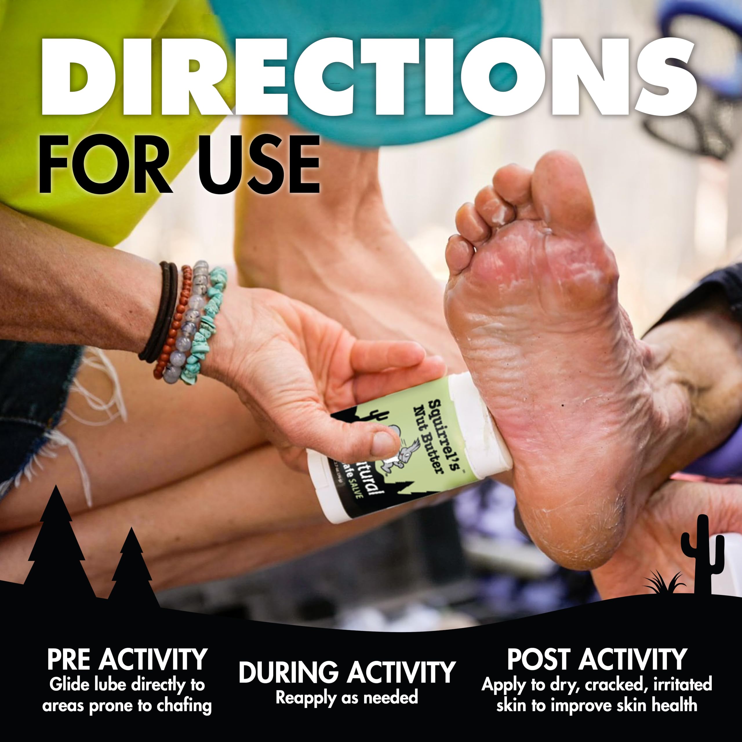 Squirrel's Nut Butter natural care safeguards thighs and arms during long runs.