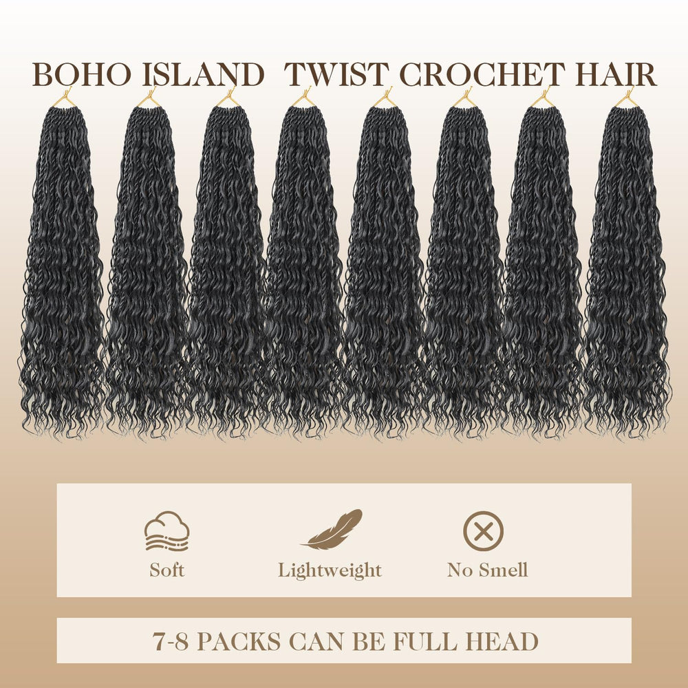 Srcdtvlk Boho Island Twist 24in lightweight design for all-day comfort