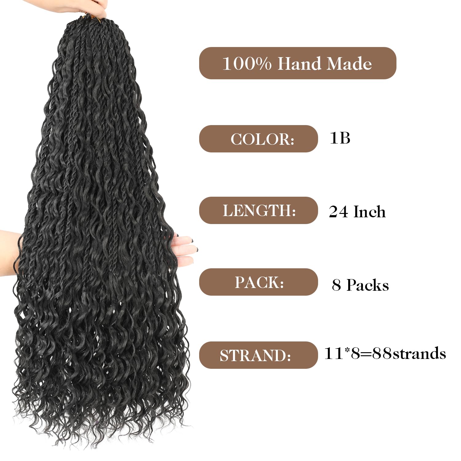 Srcdtvlk Boho Island Twist 24in styling ideas for casual to formal looks