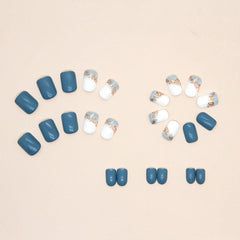 SRIMNUYY adhesive nail tabs included for quick wear.
