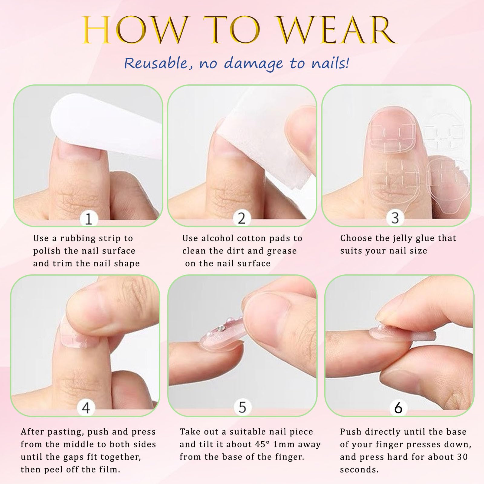 SRIMNUYY nail cleaning pads for surface prep before application.
