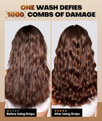 Srripo Collagen Hair Mask texture shows a light, silky finish for easy absorption.