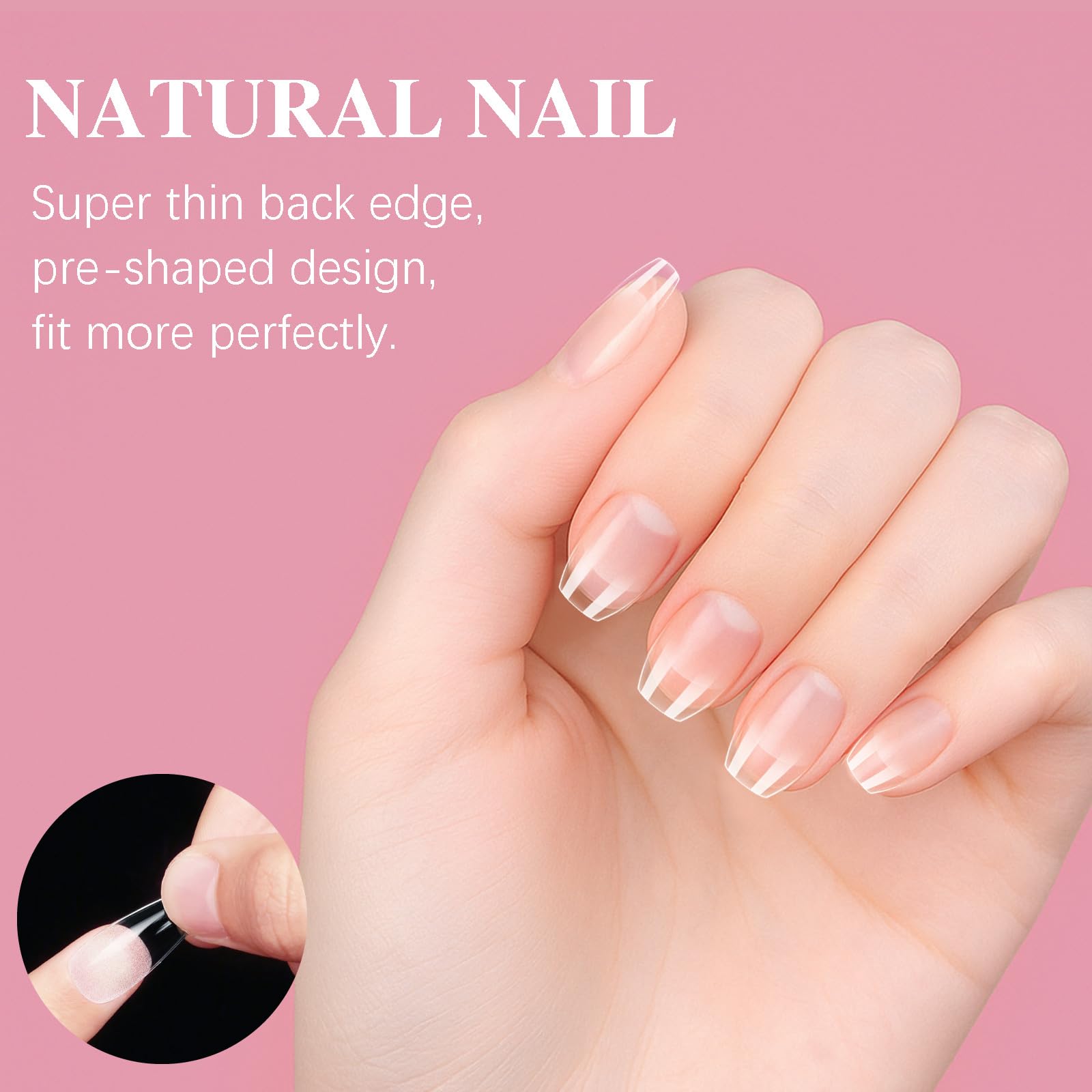 SSWSBYKE tips feature thick front edge and curved back for natural wear