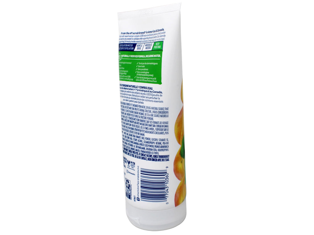 St. Ives Fresh Skin Scrub massaged onto damp skin for exfoliation