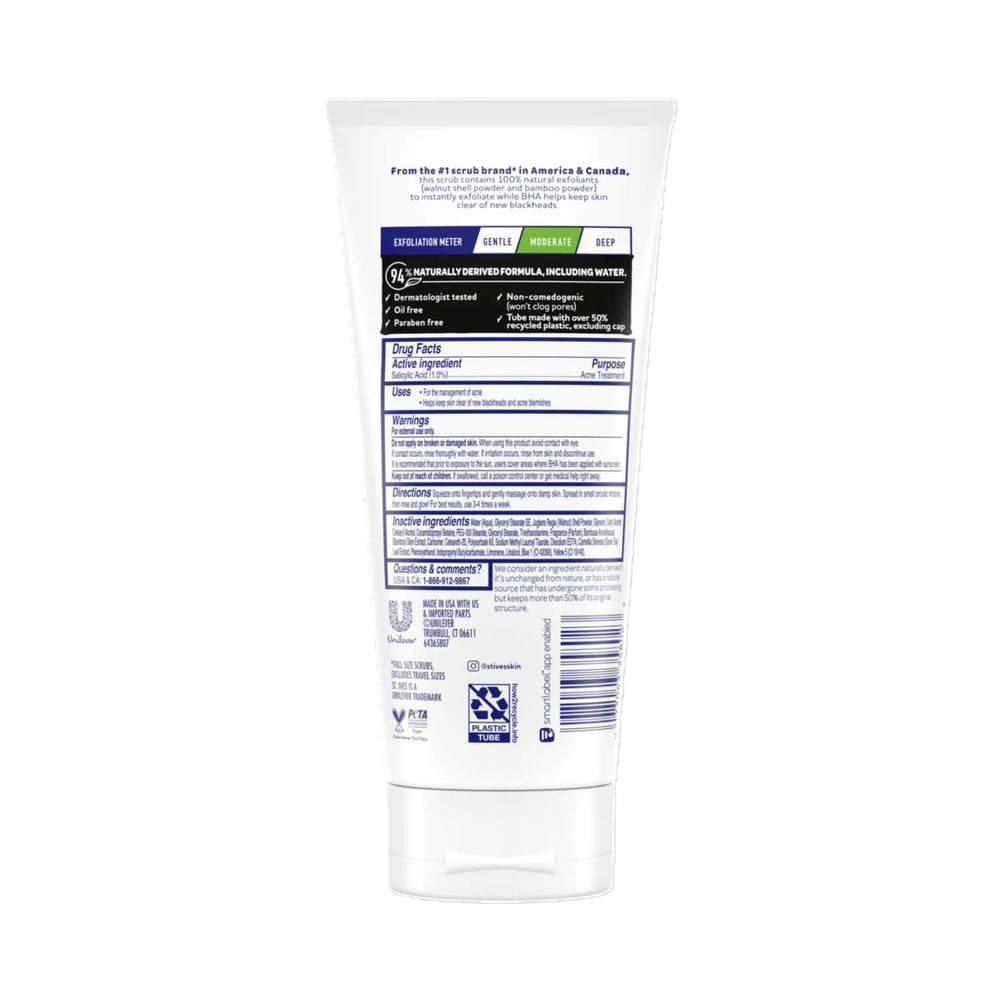 St. Ives Green Tea Scrub texture close-up shows exfoliating beads for clearer pores.