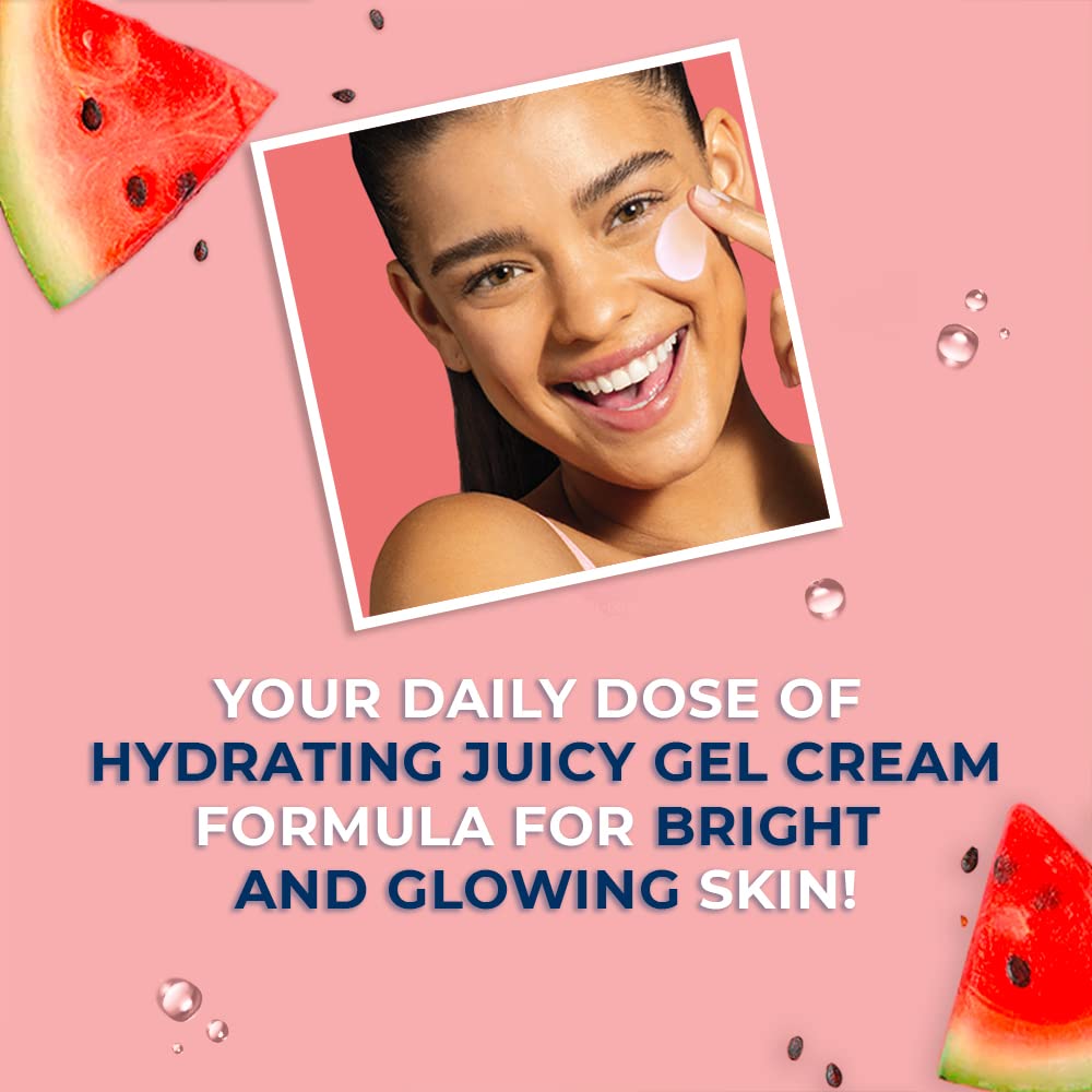 St. Ives Hydrate & Glow Watermelon on skin for balanced moisture.