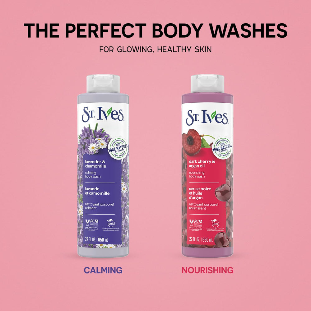 Label showing 100% natural extracts on ST. IVES products