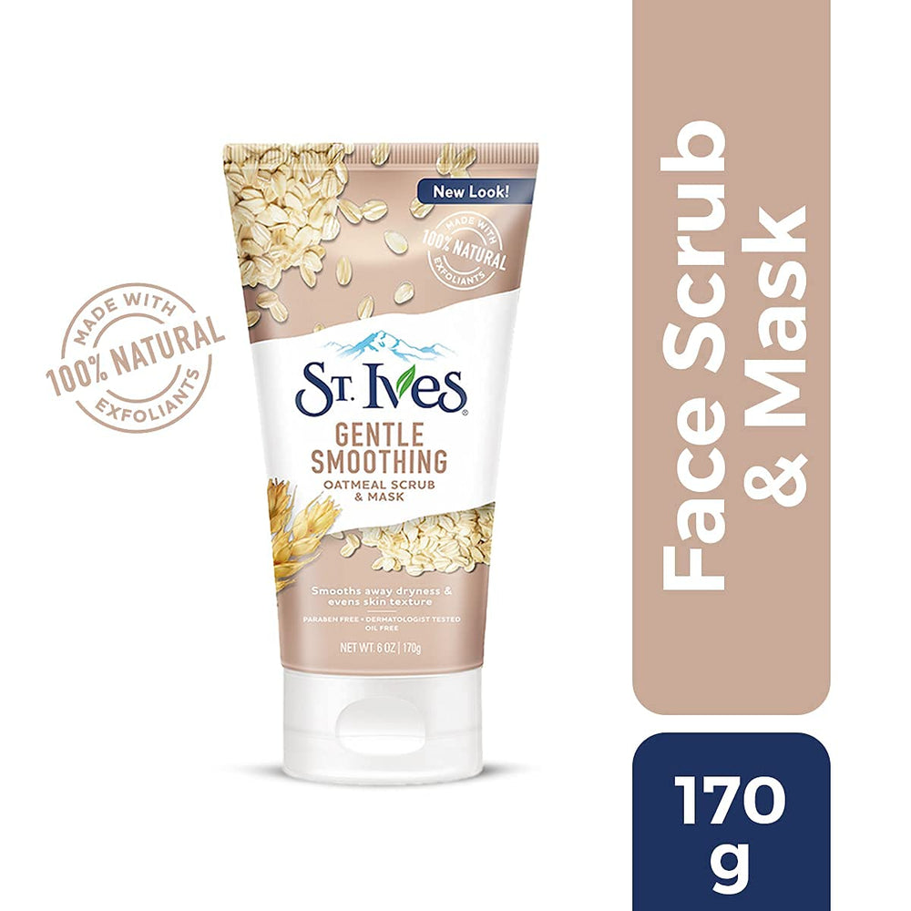 St. Ives scrub texture closeup emphasizing natural exfoliants