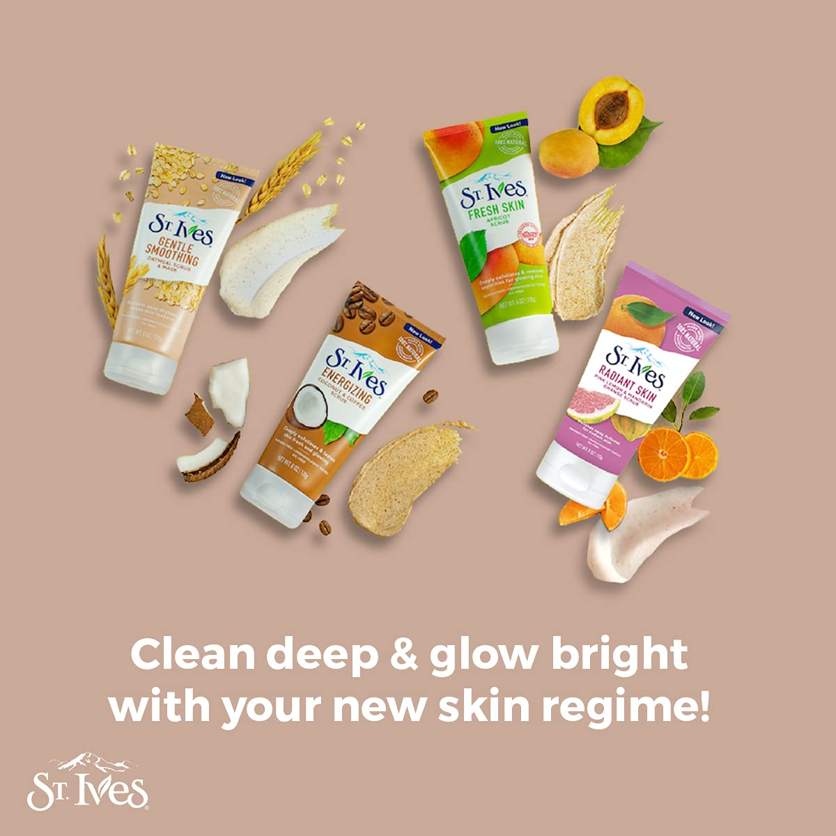 Paraben-free label on St. Ives product highlighting clean formula.