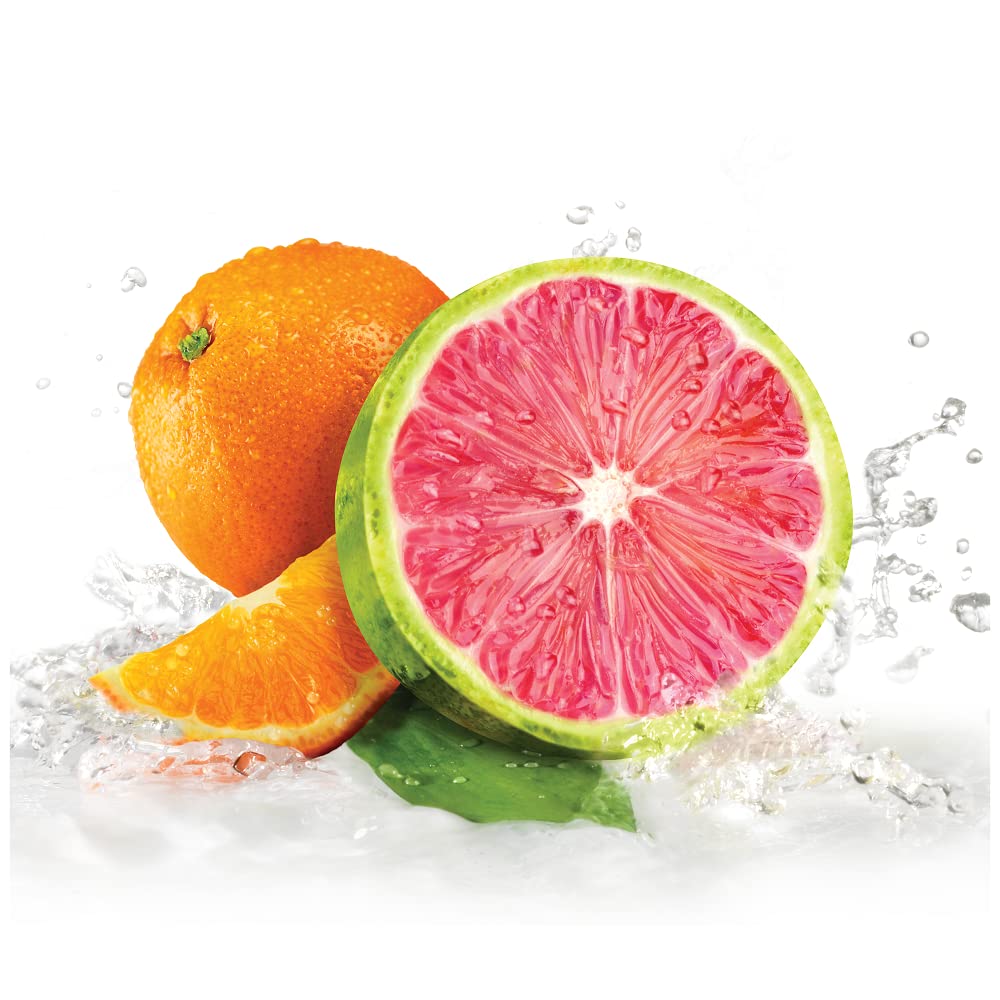 St. Ives Radiant Skin pink lemon orange scrub lid open showing natural exfoliation