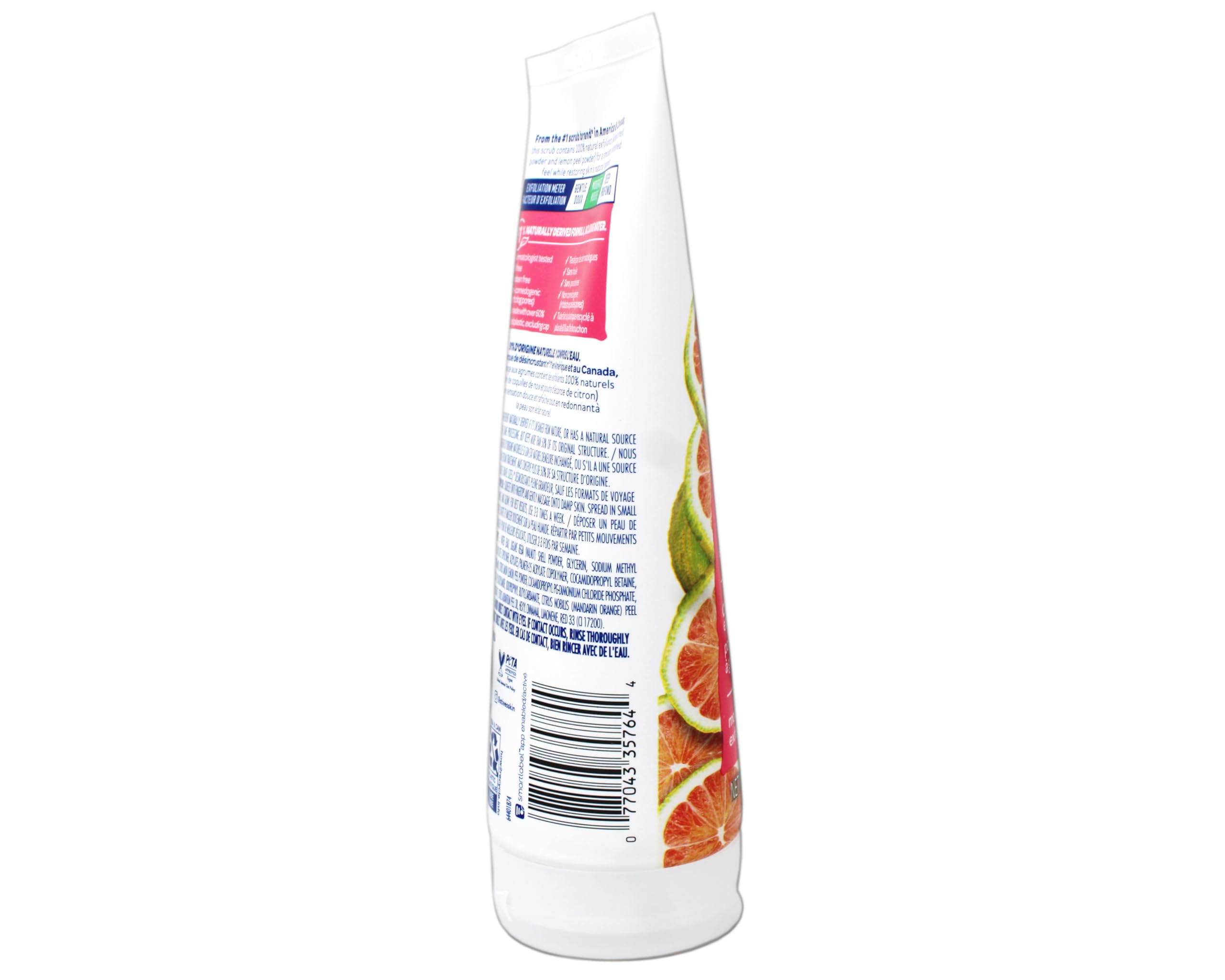 St. Ives Radiant Skin Scrub application motion demonstrates prepping skin for makeup.