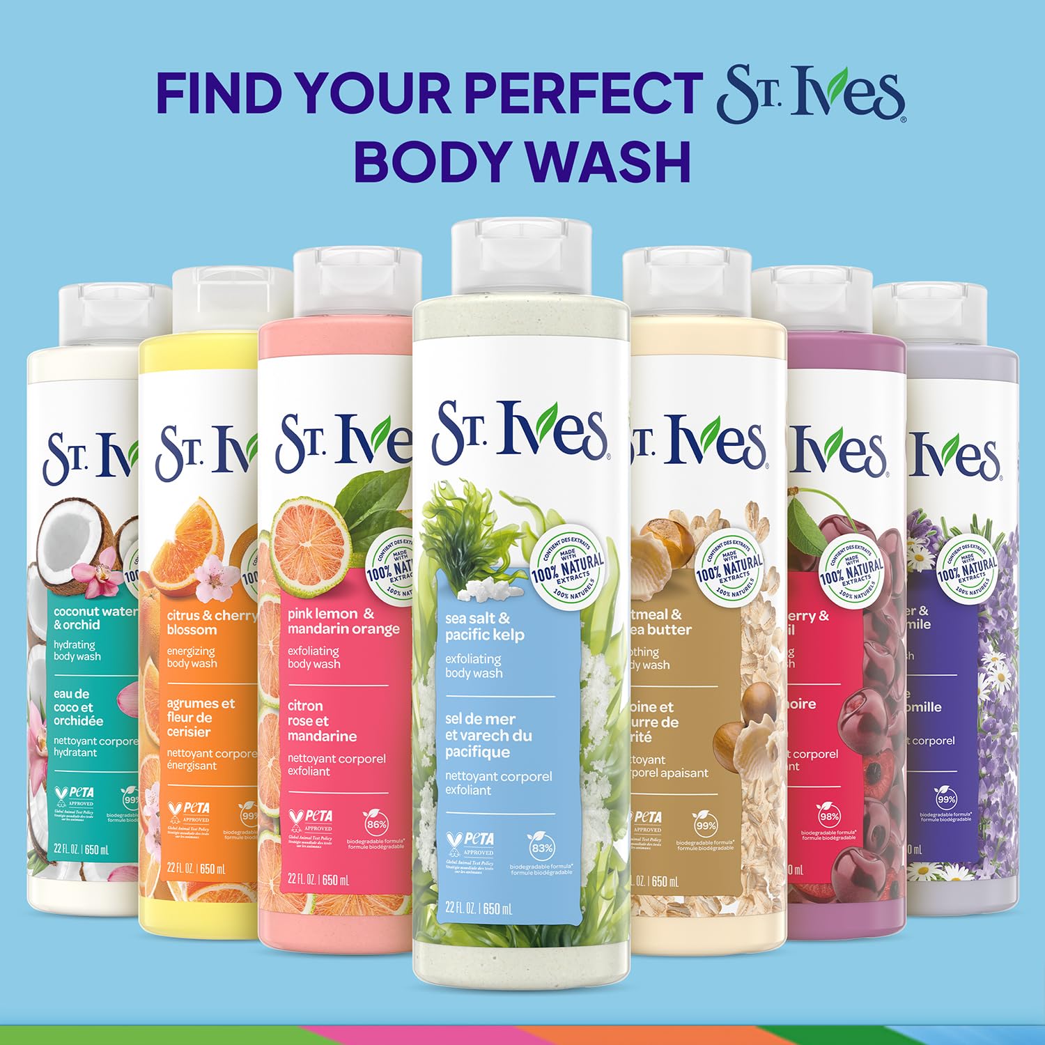 Natural extracts label emphasizing sea salt and kelp benefits for skin.