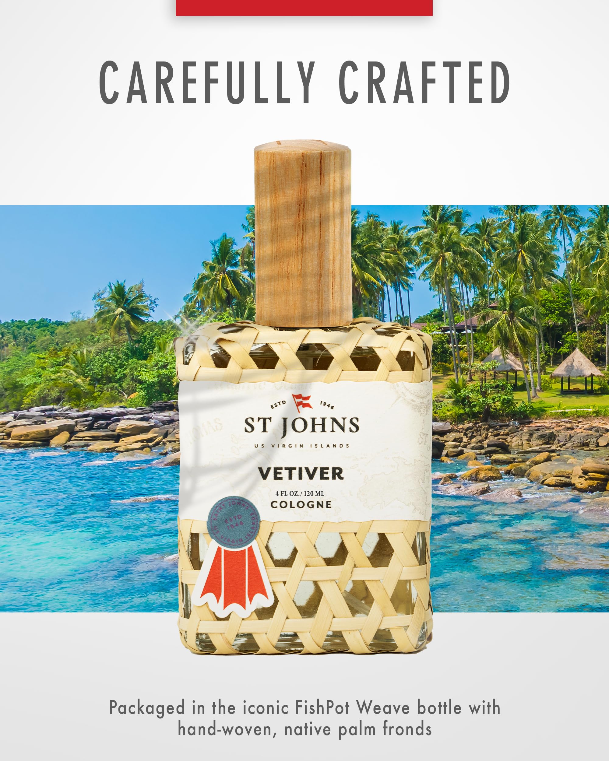 St. John Vetiver notes blend citrus and spice for versatile use