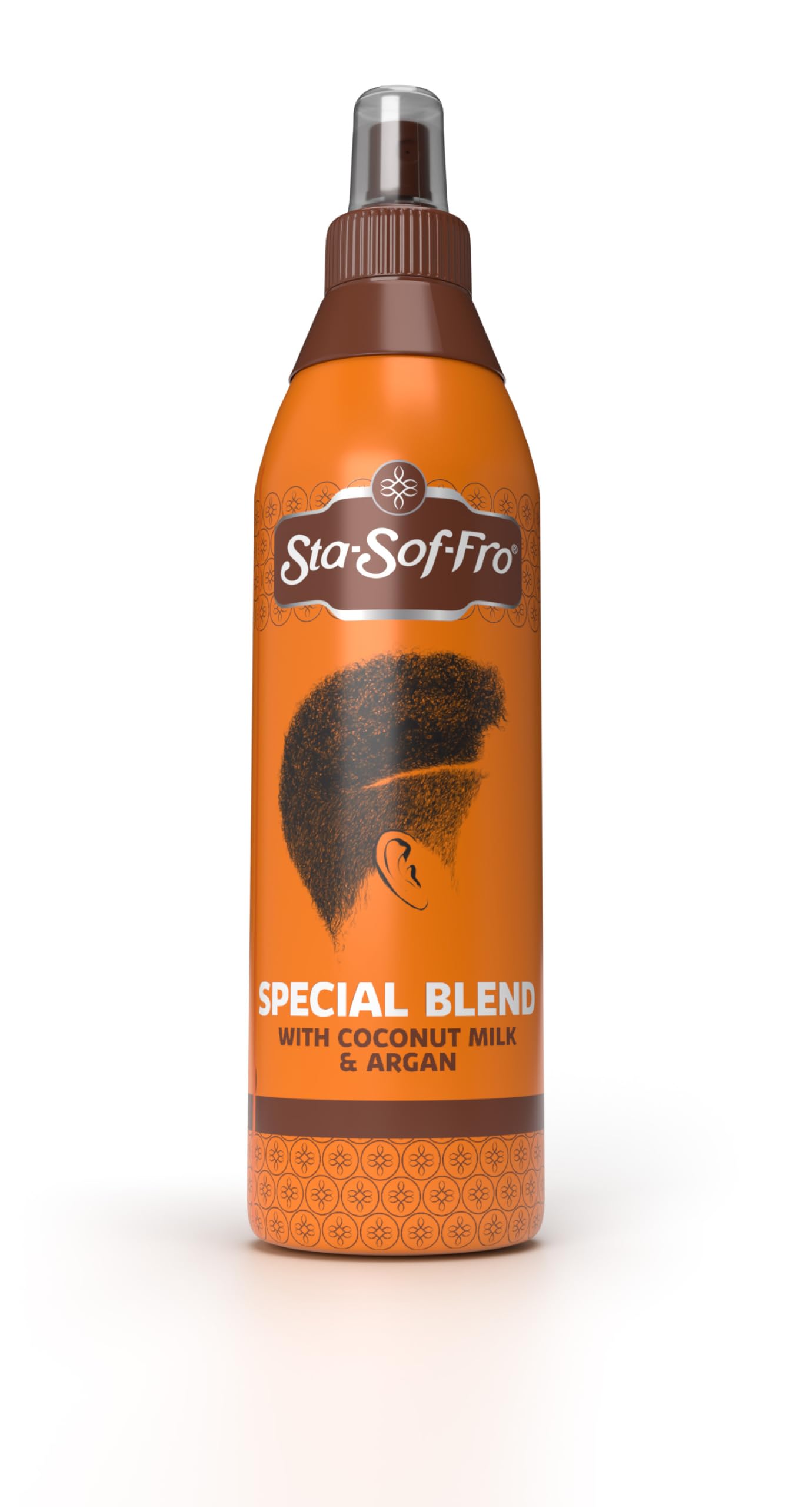 Sta-Sof-Fro Special Blend Spray with coconut milk and argan for defined curls and lasting hydration