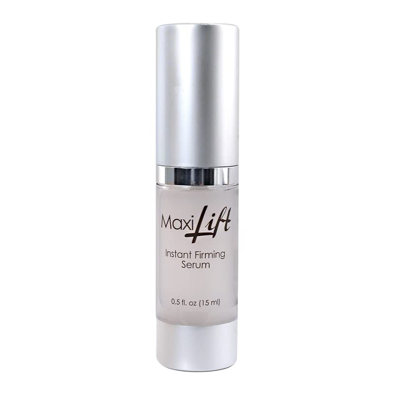 Sta-Tight Biologic MaxiLift serum bottle close-up suggesting instant lifting for the morning routine.