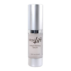 Sta-Tight Biologic MaxiLift serum bottle close-up suggesting instant lifting for the morning routine.