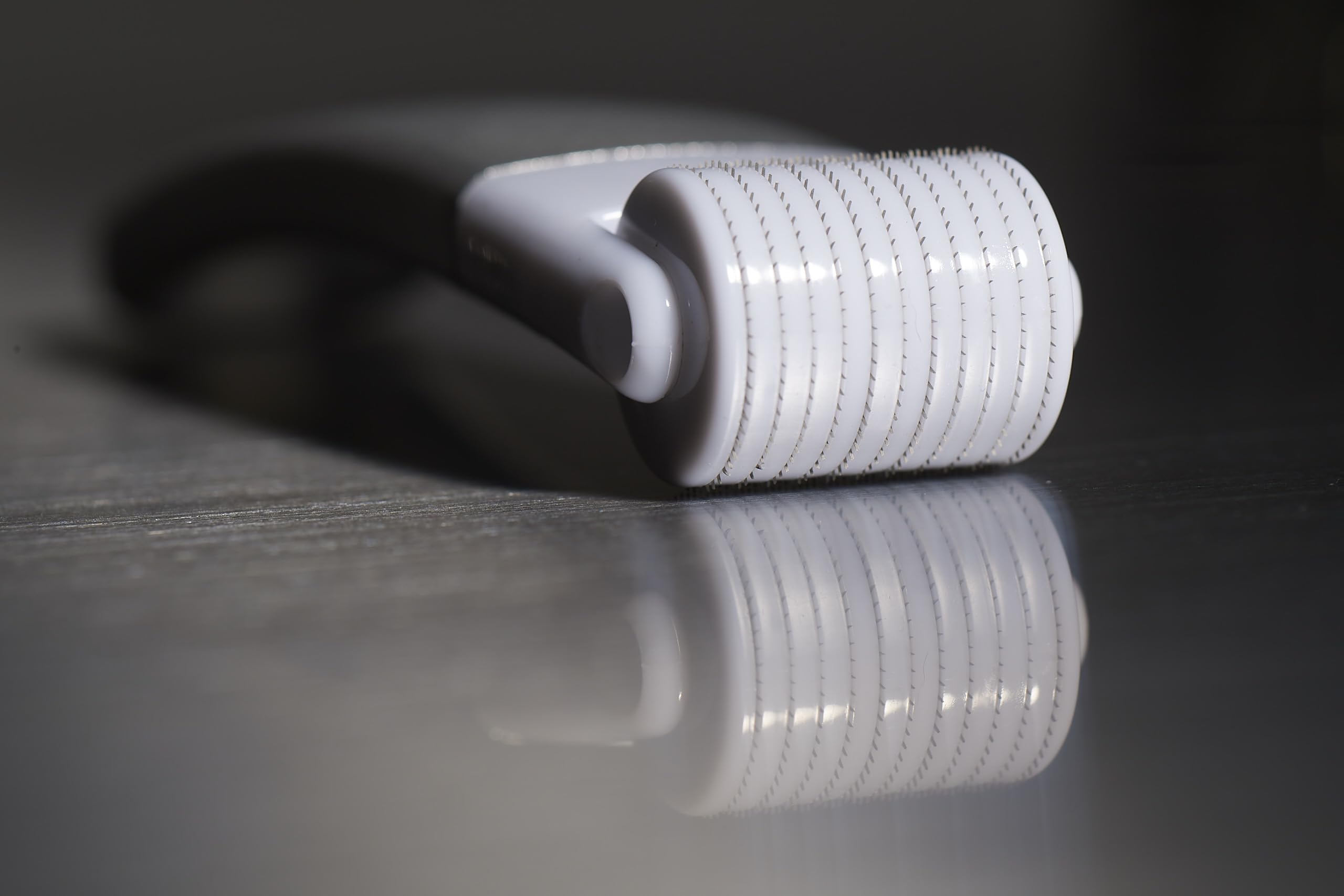 StackedSkincare beard application targets facial hair with gentle micro-rolling