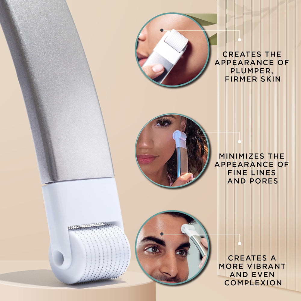 StackedSkincare face use example for smoother texture and tone