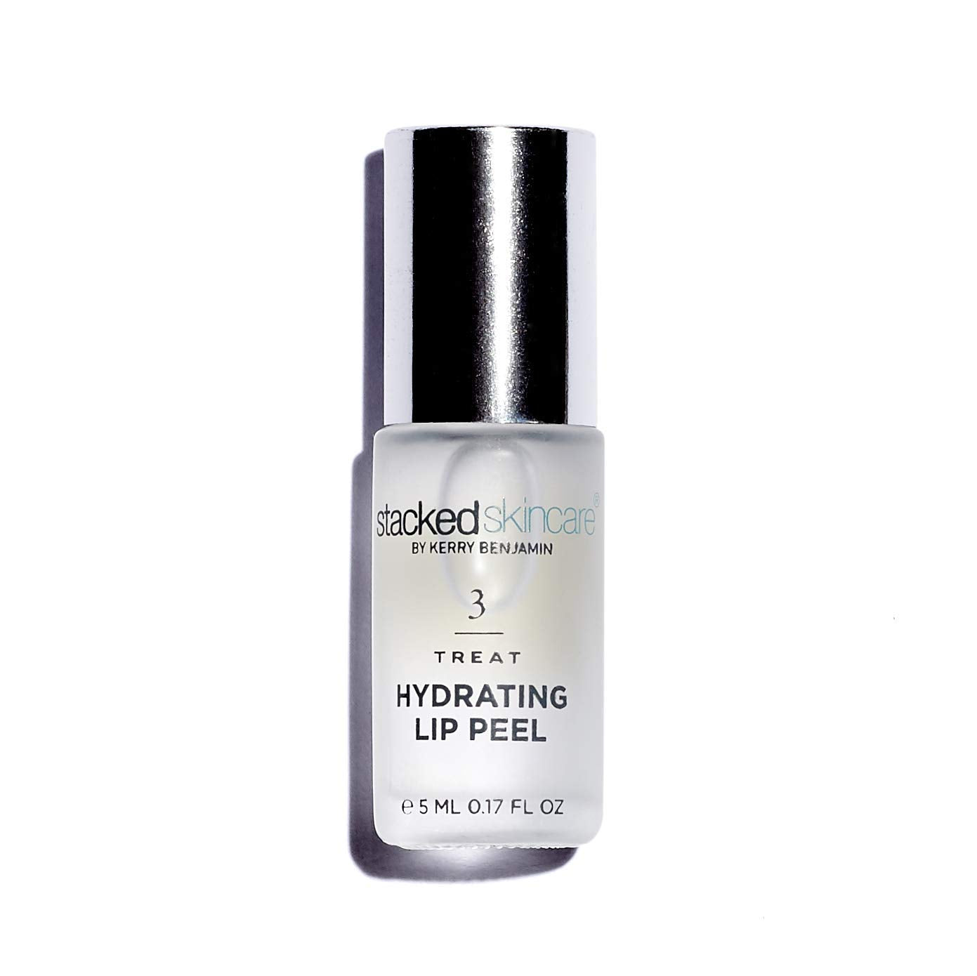 StackedSkincare lip peel no-rinse bottle for easy exfoliation and hydration.