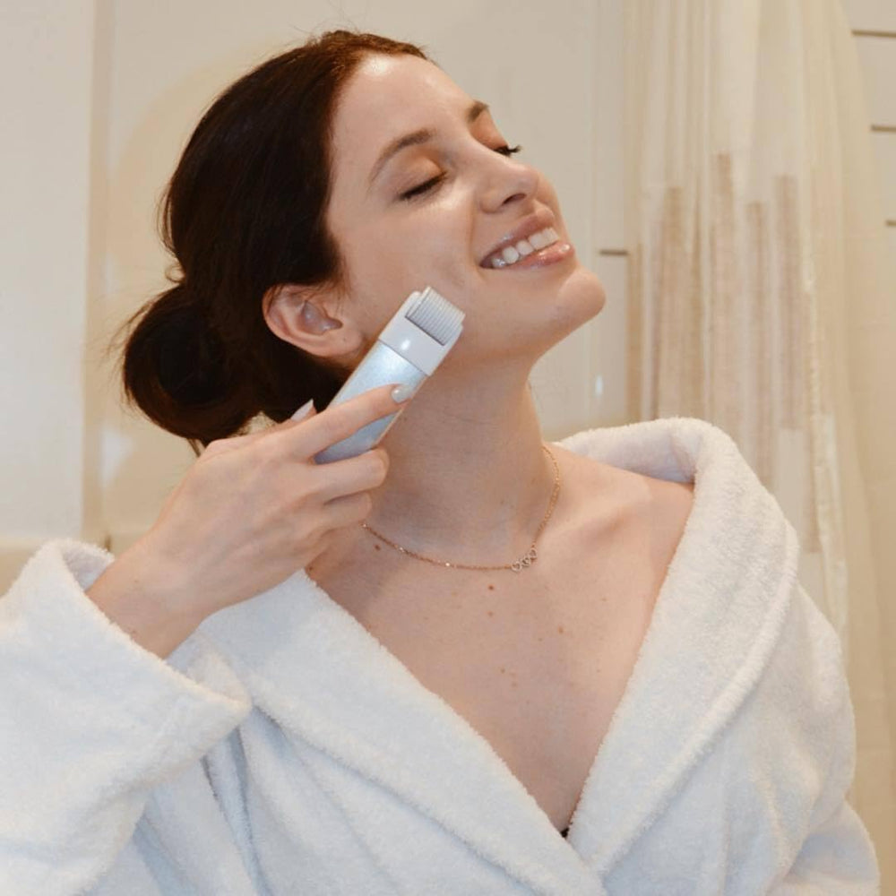 StackedSkincare scalp roller demonstrates multi-use for scalp clarity