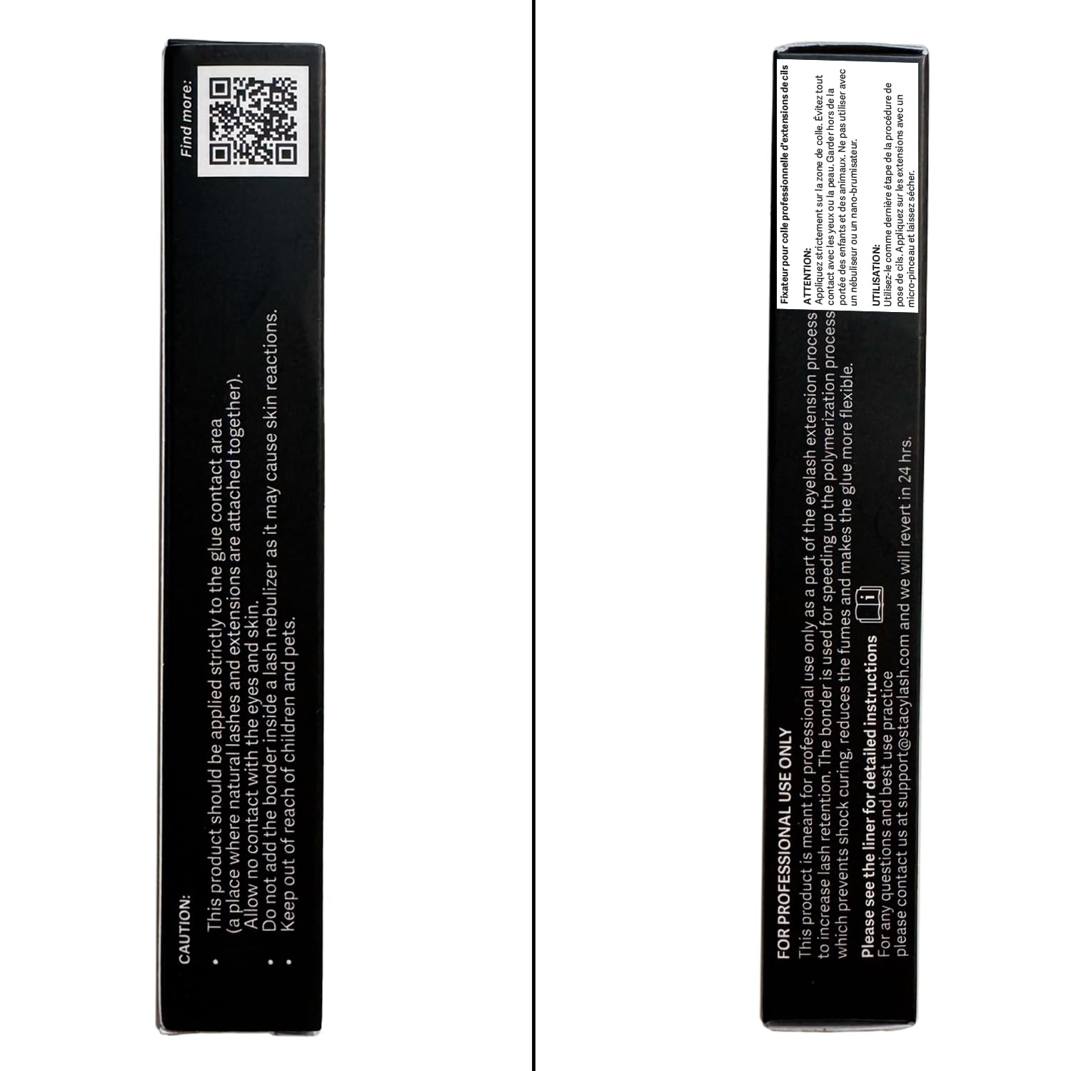 STACY LASH BONDER syringe packaging supports hygienic handling