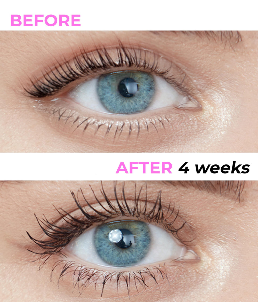 Stacy Lash Growth Serum applicator brush delivers precise lash treatment.