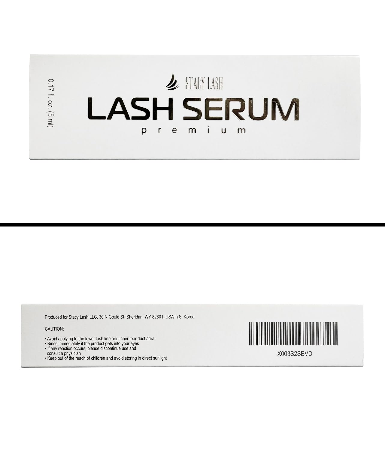 Stacy Lash Growth Serum safe for lash extensions and daily wear.