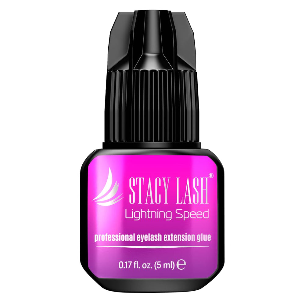 STACY LASH Lightning Speed Glue for fast eyelash extension applications.
