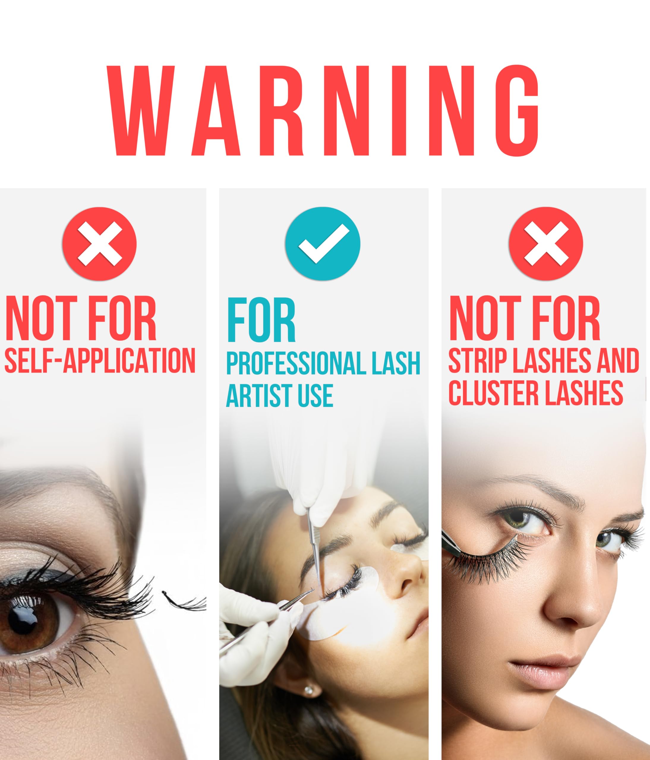 STACY LASH precision-bonding glue for clean extension application.