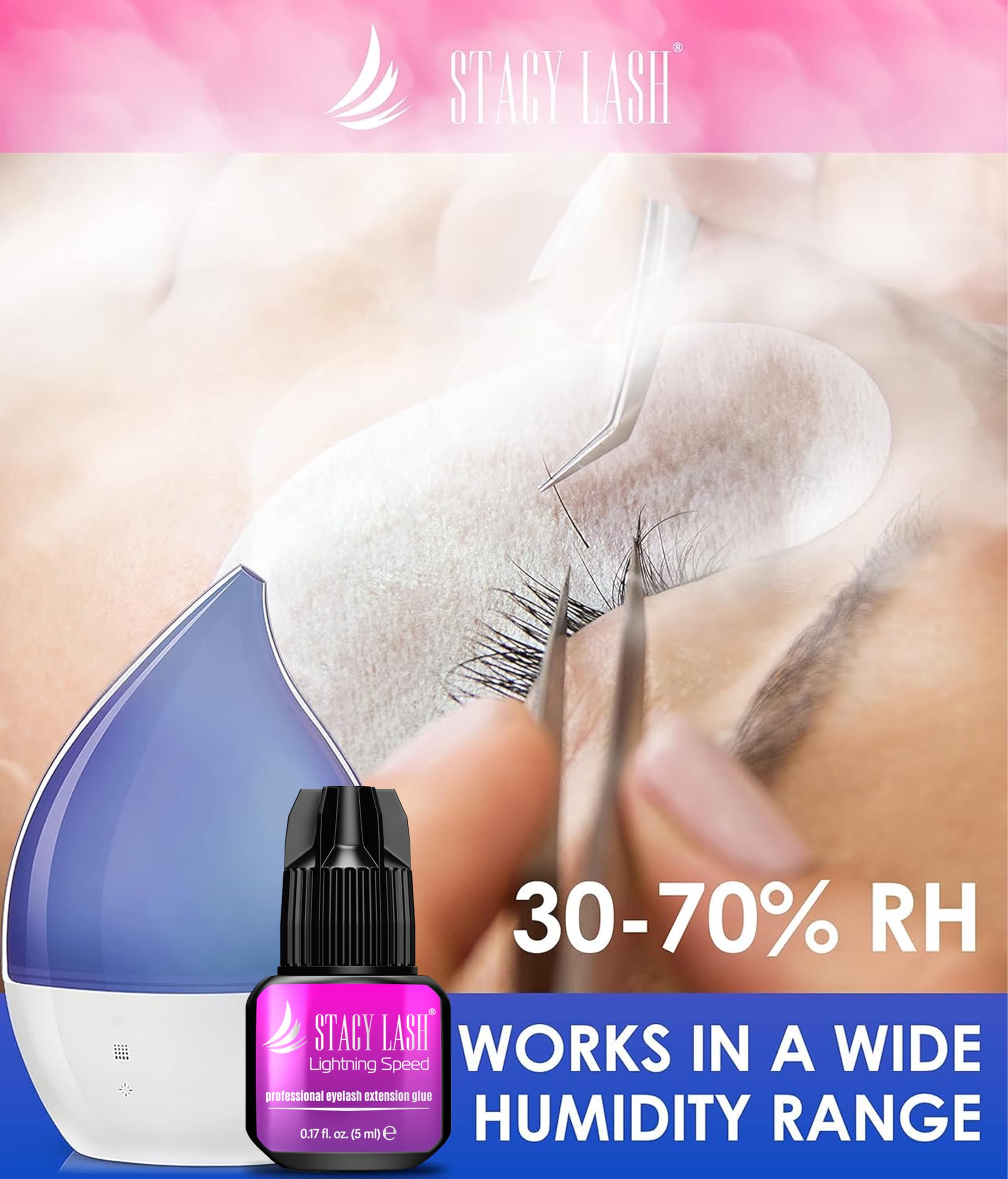 STACY LASH Salon-use only adhesive for professional technicians.