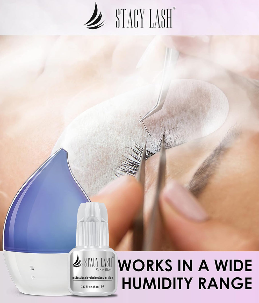 STACY LASH low fumes graphic emphasizing gentler fumes