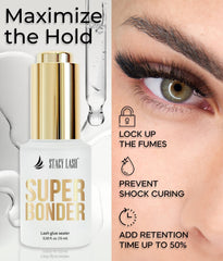 Stacy L ash Super Bonder dropper cap enables precise, mess-free use.