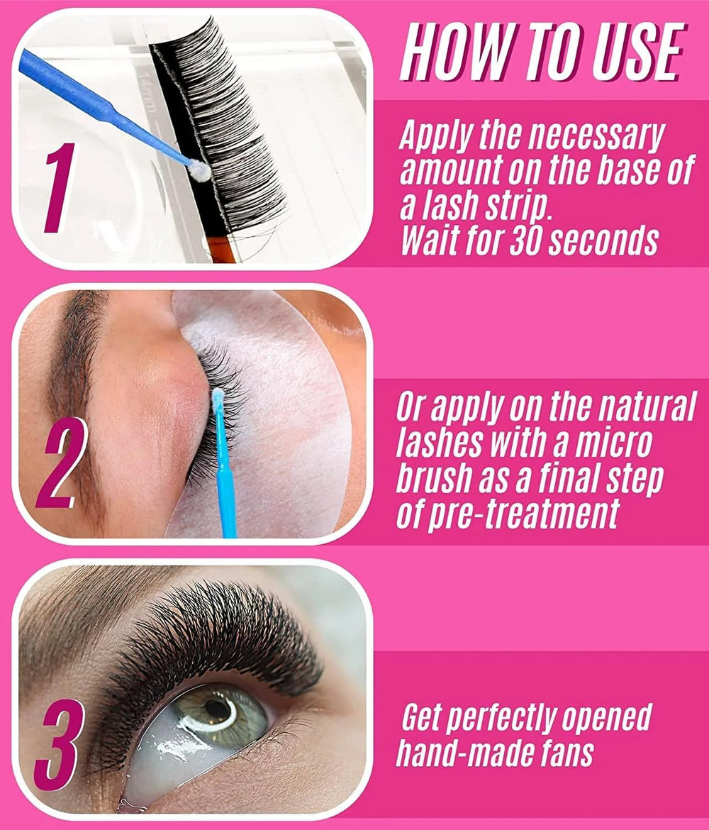 STACY LASH Super Booster packaging closeup emphasizes hygienic, professional packaging.