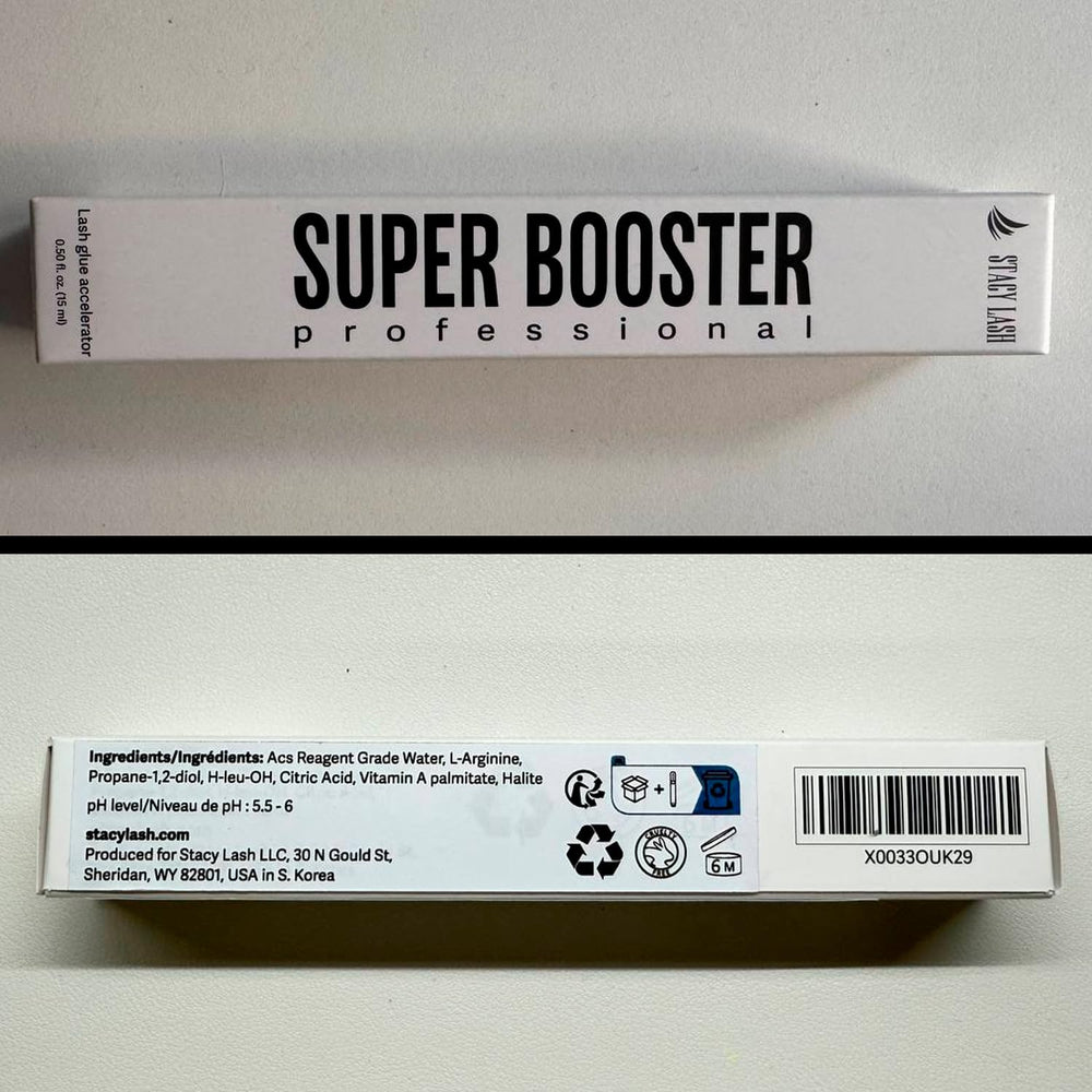 STACY LASH Super Booster skin-friendly formula suitable for sensitive clients.